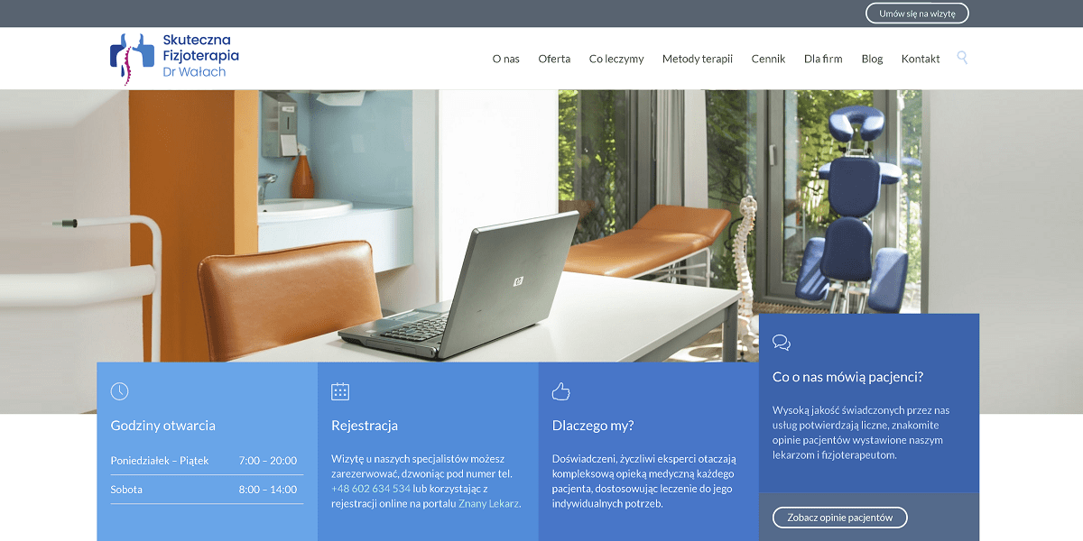 Branding, strona internetowa i copywriting dla poradni rehabilitacyjnej - Portfolio - Monika Stasik - Monsta