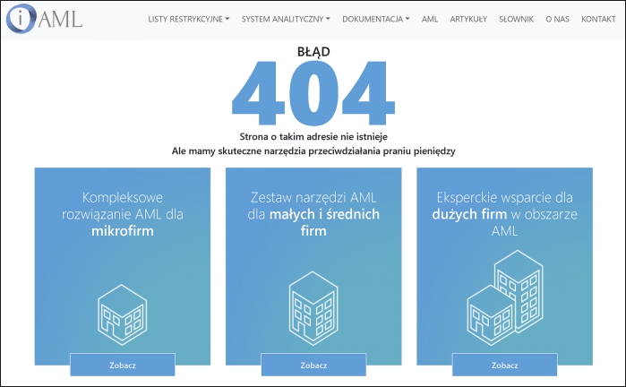 Strona błędu 404